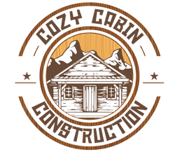 Cozy Cabin Construction Logo